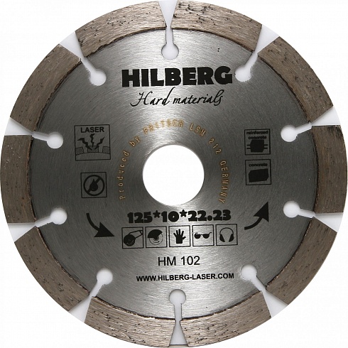 125 Hilberg Hard Materials Лазер 125*10*22.23 mm hilberg