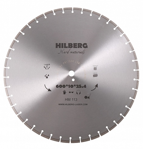 600 Hilberg Hard Materials Лазер 600*10*25.4/12 mm hilberg