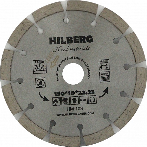 150 Hilberg Hard Materials Лазер 150*10*22.23 mm hilberg