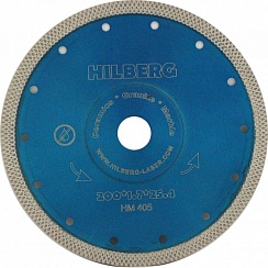200 Hilberg Ультратонкий турбо X тип 200*10*25.4 Толщина реж. кромки 1.7 mm (переходное кольцо на 22.23) сплошные