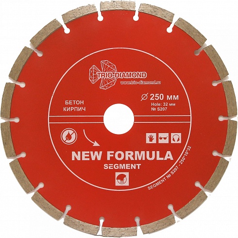 250 Segment 250*10*32  mm (переходное кольцо на 25.4) new formula