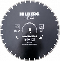 600 Диск алмазный по асфальту Hilberg Laser 600*11*25.4/12 mm сегментные