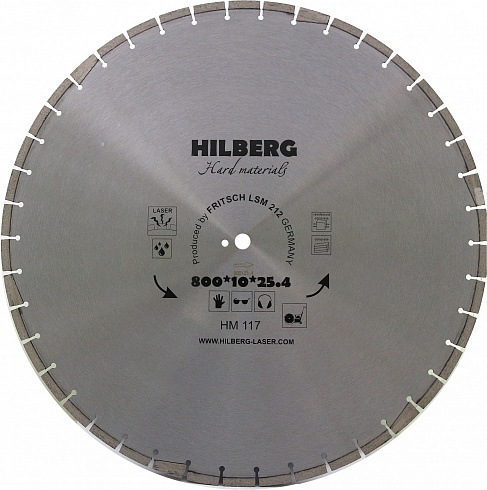 800 Hilberg Hard Materials Лазер 800*10*25.4/12 mm hilberg